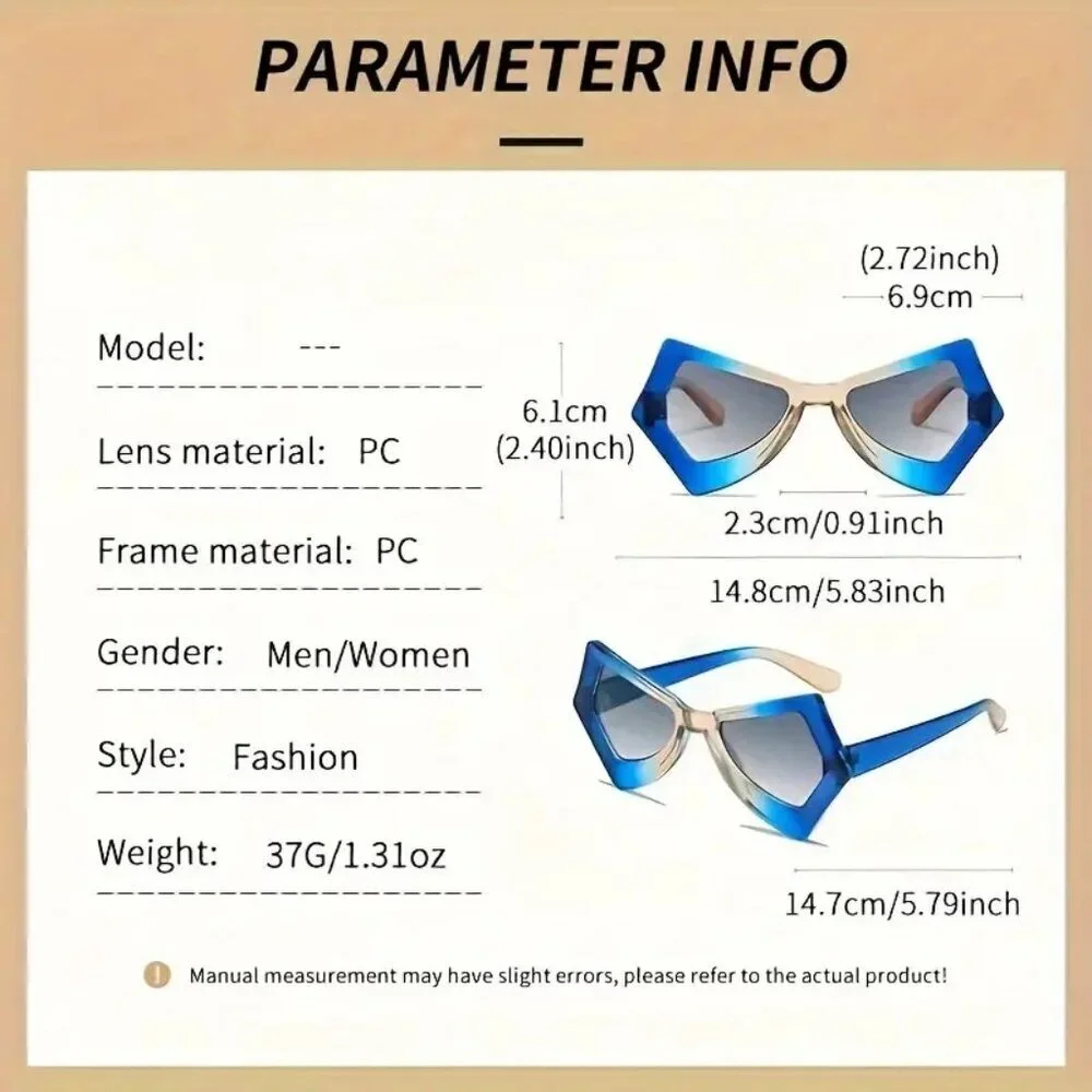 Irregular Cat Eye Sunglasses